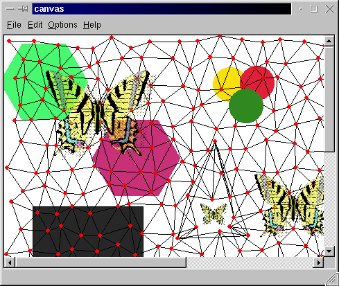 Screenshot
of QCanvas